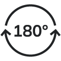 180° rotatie